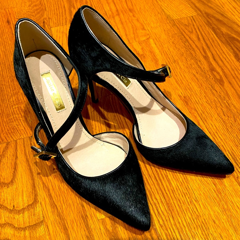 Louise et Cie calf hair heels